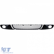 Wabenstruktur Kühlergrill glänzend für Nebelscheinwerfer für VW Golf 6 08-13-image-6204769