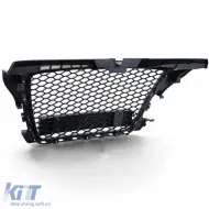 Wabenstruktur Kühlergrill Sportlook Schwarz Glänzend Matt, geeignet für Audi A3 8P 08-13-image-6257199