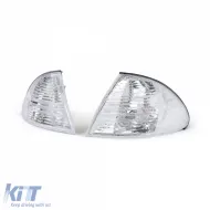 Weißes Blinker-Paar rechts links geeignet für BMW 3er Reihe E46 Sedan Touring 98-01-image-6190857