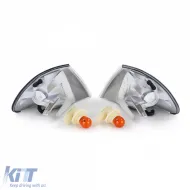 Weißes Blinker-Paar rechts links geeignet für BMW 3er Reihe E46 Sedan Touring 98-01-image-6190861