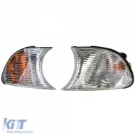 Weißes klares Glasblinker-Set geeignet für BMW 3er E46 Coupe Cabriolet 1999-2001-image-6201162
