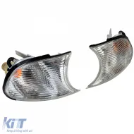 Weißes klares Glasblinker-Set geeignet für BMW 3er E46 Coupe Cabriolet 1999-2001-image-6201165