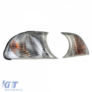 Weißes klares Glasblinker-Set geeignet für BMW 3er E46 Coupe Cabriolet 1999-2001-image-6201166