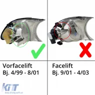 Weißes klares Glasblinker-Set geeignet für BMW 3er E46 Coupe Cabriolet 1999-2001-image-6201168