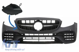 image-19-Werg Haken Abdecken Frontstoßstange für Mercedes E-Klasse W213 2016-2019 E63 Look