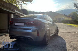 Wheel Arches Fender Flares suitable for BMW X6 F16 (2015-2020) M-Design M-Sport Piano Black-image-6090750
