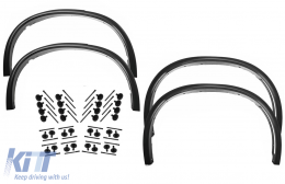 image-6-Wheel Arches Fender Flares with 32 pieces Plastic Auto Clips suitable for BMW X5 F15 (2014-2018) M Design