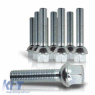 Wheel Bolt Ball Collar M12x1.5 30mm 10 Pieces