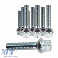 Wheel Bolt Ball Collar M12x1.5 45mm 10 Pieces