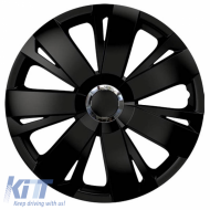 Wheel Covers 14'' Energy 115950 Black CBX 4 Pieces