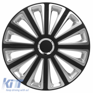Wheel Covers 14'' Trend 117695 RC Black & Silver CBX 4 Pieces