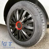Wheel Covers 15'' Royal 100228 RR Black CBX 4 Pieces-image-6290807