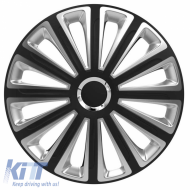 Wheel Covers 15'' Trend 117701 RC Black & Silver CBX 4 Pieces