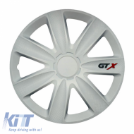 Wheel Covers 16'' GTX 112805 Carbon White CBX 4 Pieces