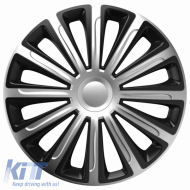 Wheel Covers 16'' Trend 116858 Silver & Black CBX 4 Pieces
