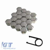 Wheel Nut Covers Chrome 17mm Set 20 Pcs 20755