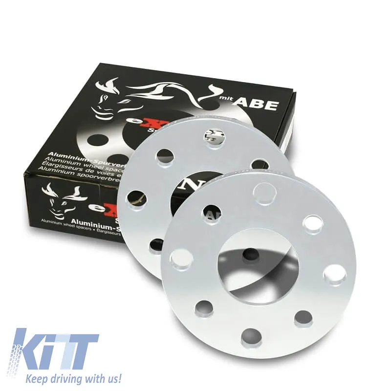 Wheel Spacers 20mm (10mm+10mm) 5/100/112, NLB 57.1 mm suitable for Audi/Bentley/Chrysler/Ford/Seat/Skoda/VW 2 Pcs