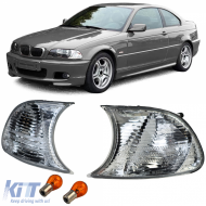 White crystal indicator set suitable for 3 Series BMW E46 Coupe Convertible 1999-2001