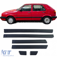 Wide door trim molding set 6-piece for VW Golf 2 87-92 4-door - ODDMV6014016