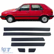 image-62-Wide door trim molding set 6-piece for VW Golf 2 87-92 4-door