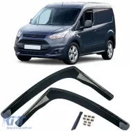 image-18-Wind deflector rain deflector 2-piece black for Ford Transit Connect 2013-2020