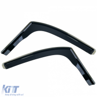 Wind deflector rain deflector 2-piece black for Ford Transit Connect 2013-2020-image-6258887