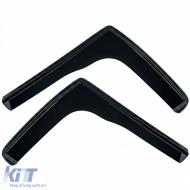 Wind deflector rain deflector 2-piece black for Ford Transit Custom 2012-2023-image-6258907