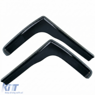 Wind deflector rain deflector 2-piece black for Ford Transit Custom 2012-2023-image-6258908