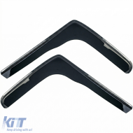 Wind deflector rain deflector 2-piece black for Mercedes Sprinter 907 from 2018-image-6258988