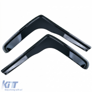 Wind deflector rain deflector 2-piece black for Mercedes Sprinter 907 from 2018-image-6258989