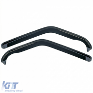 Wind deflector rain deflector 2-piece black for VW T4 Bus Transporter 1990-2003-image-6259035