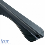 Wind deflector rain deflector 2-piece black tinted for VW Caddy V SB from 2020-image-6258973