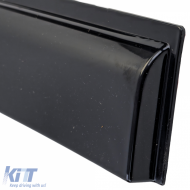 Wind deflector rain deflector 4-piece black for Ford Ranger T6 T7 T8 2012-2022-image-6210811