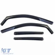Wind deflector rain deflector 4-piece black for Mercedes GLK X204 2008-2015-image-6259174