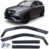 image-68-Wind deflector rain deflector 4-piece black for Mercedes GLE W166 2015-2019