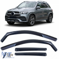 Wind deflector rain deflector 4-piece black for Mercedes GLE C167 from 2019 - ODETM6025747