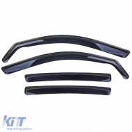 Wind deflector rain deflector 4-piece black for Mercedes C-Class W205 2014-2021-image-6259195