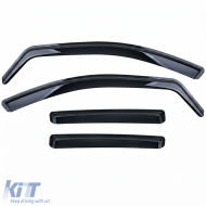 Wind deflector rain deflector 4-piece black for Mercedes ML W164 2005-2011-image-6259209