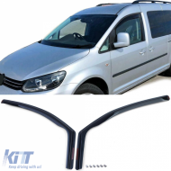 image-1-Wind deflector rain deflector wind protection black smoke for VW Caddy 3 04-15