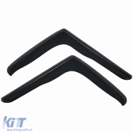 Wind deflector rain guard 2-piece black for Mercedes Sprinter 906 06-18-image-6259057