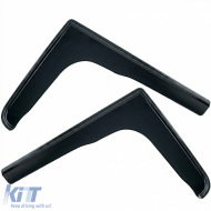 Wind deflector rain guard 2-piece black tinted for Ford Transit 2006-2014-image-6259050