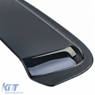 Wind deflector rain guard 4-piece set black tinted for VW Golf 5 2004-2009-image-6258997