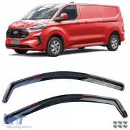 image-52-Wind deflector rain guard black for Ford Tourneo Transit Custom from 2023