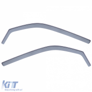 Wind deflector rain guard wind protection black smoke for VW Lupo 6E 98-05-image-6210128