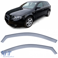 Wind deflector rain guard wind protection black smoke for Audi A3 Sportback 04-12 - ODWWA6025234
