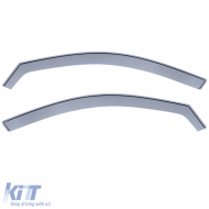 Wind deflector rain guard wind protection black smoke for Audi A3 Sportback 04-12-image-6257592