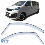 image-15-Wind deflector rain guard wind protection clear for Vivaro Zafira Life from 19