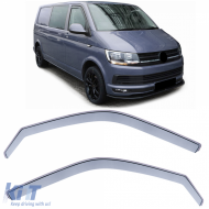 image-16-Wind deflector rain guard wind protection clear for VW T5 Bus Transporter 03-15