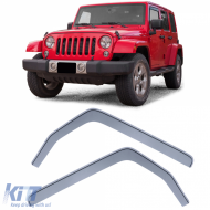 image-23-Wind deflector rain guard wind shield black smoke for Jeep Wrangler JK 07-18