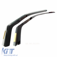 Wind Deflectors Heko suitable for Toyota Yaris Cross (2021+) 5 Doors - Black Color Pair 2 Pcs Front 29669
